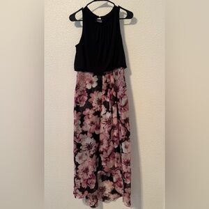 Shelby & Palmer Pink and Black Maxi Dress
